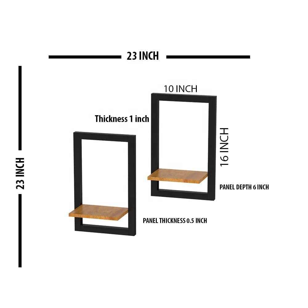 Floating Wall Shelves (Set of 2) – Modern & Minimalist