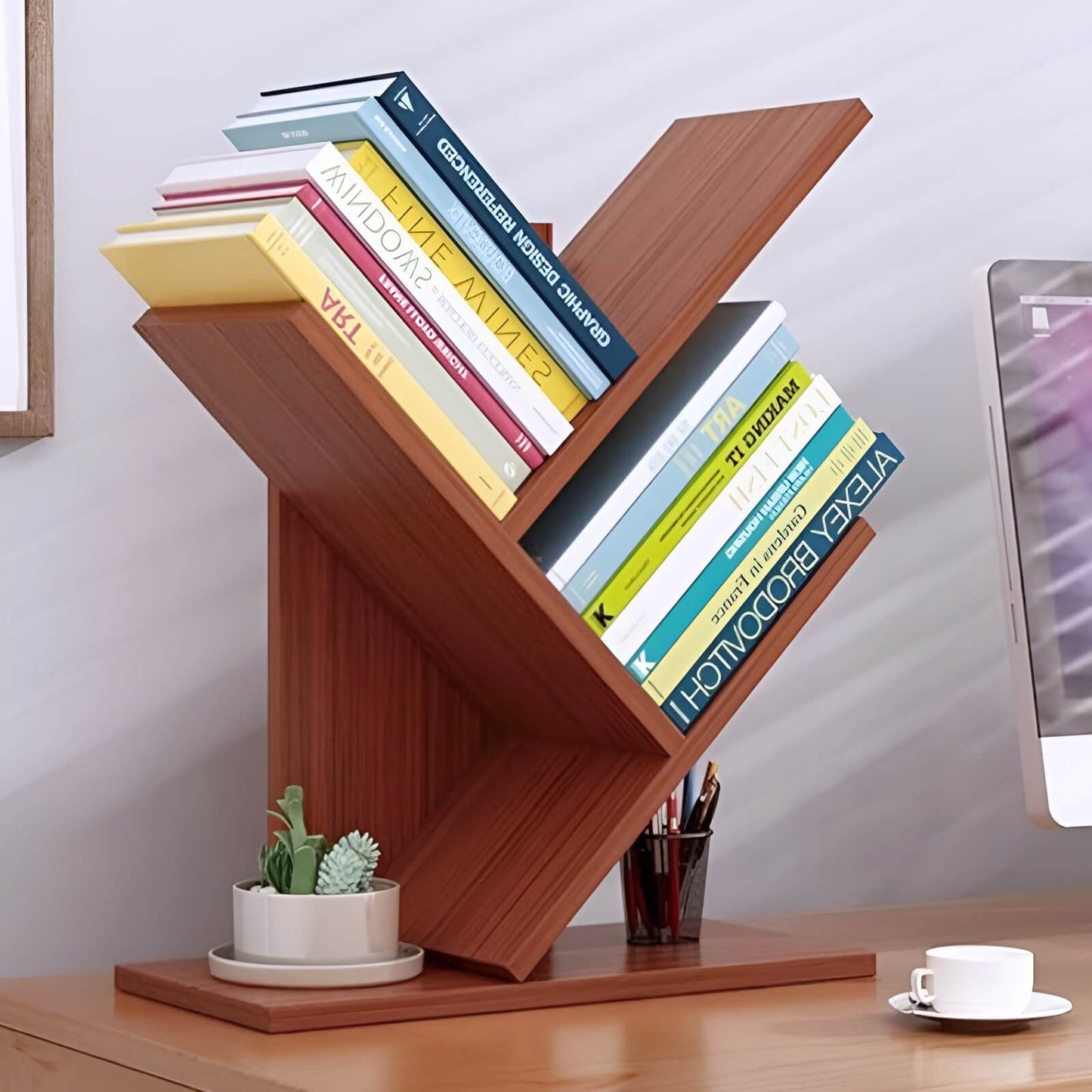 Modern Book Shelf Tree-Shaped