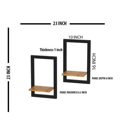 Floating Wall Shelves (Set of 2) – Modern & Minimalist